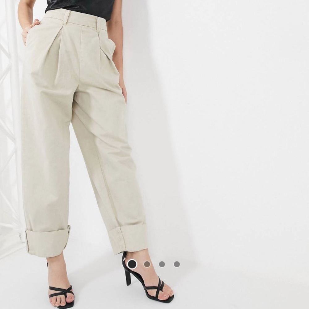 Asos khaki balloon pants